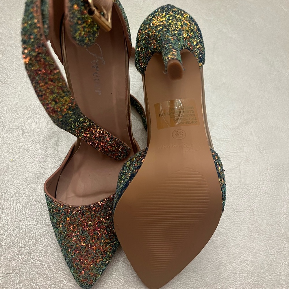 Glittery Multicolor Heels